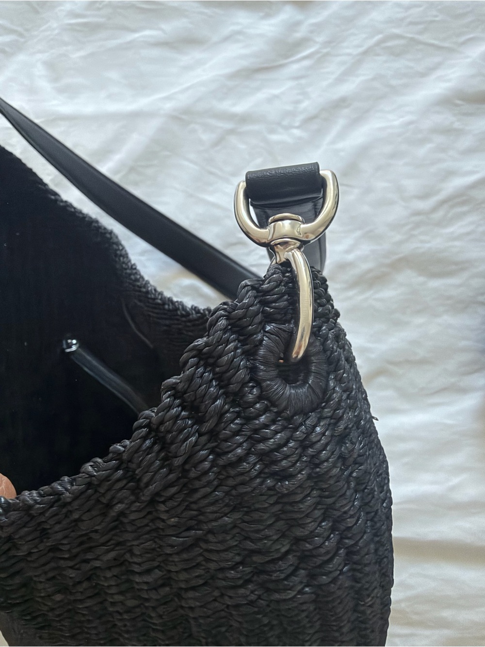 Phoebe Philo Small Slope Sling Bag - Black - Woven - Picture 3 of 4